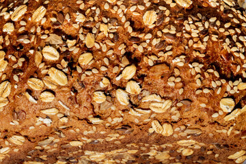 multigrain bread with seeds and cereals