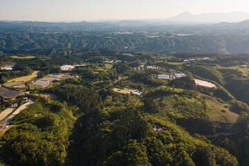 Japan Kagoshima Kirishima Miyazaki aerial cityscape landscape view scene