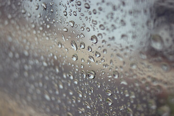 water drops on a window