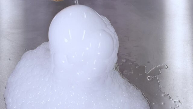 Dry Ice in a laboratory.