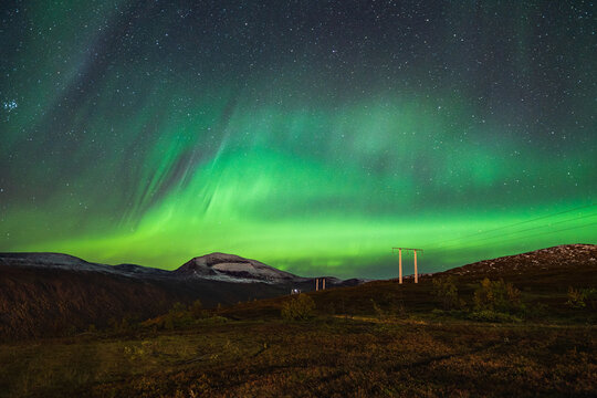 Norway Tromso Lofoten Islands aurora night view scene © Wilson Chu