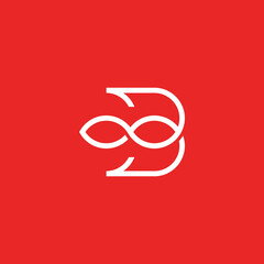 modern design logos with the letter B symbol and infinity symbol