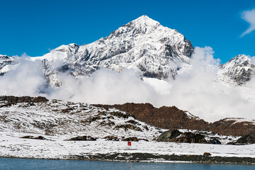 Switzerland Snow mountain beautiful view scene