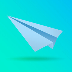 Paper airplane icon .Flat icon for web design.Vector illustration.