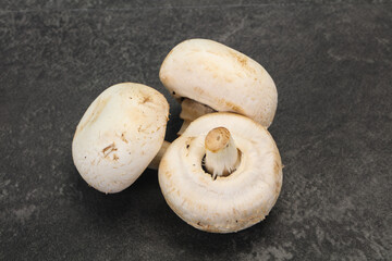 Raw Champignon heap for cooking