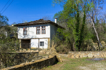 Fototapeta na wymiar Houses at historical village of Staro Stefanovo, Bulgaria