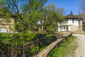 Fototapeta na wymiar Houses at historical village of Staro Stefanovo, Bulgaria