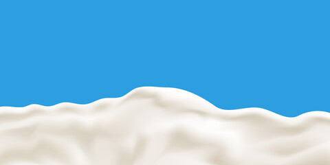 Pouring natural milk and big splash realistic illustration. Bitmap copy.