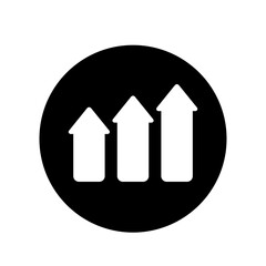 Arrow on circle icon