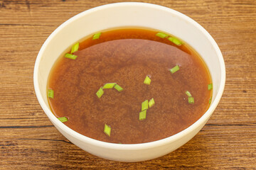 Japanese tradtitional Miso soup with tofu