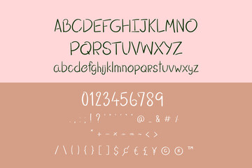 This set is alphabets A-Z, numeral and punctuation that you can use on your logos, social media, print etc.