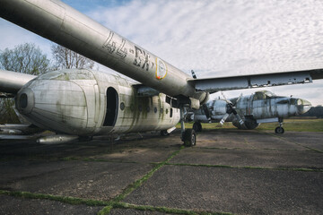 abandoned military airplane