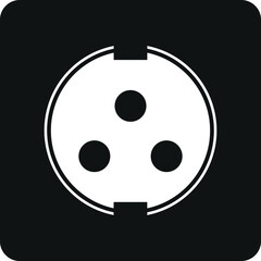 Fototapeta premium Electric socket icon. vector isolate 