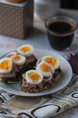 tuna and egg sandwich