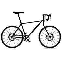 bike black color graphic design, vector illustration isolated white background