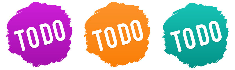 To Do vector Badge on white Background.