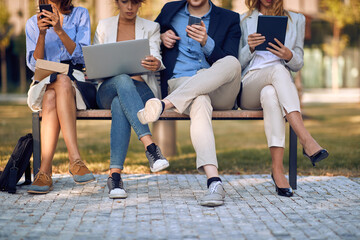 Group of businesspeople having casual meeting