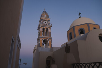 Fototapeta premium Crépuscule Santorini Grèce