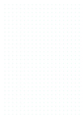 Sheet of blue dots on a white background. Perfect for planner, notebook, school, print. A4 sheet proportion.