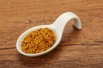 Dijon mustard sauce with seeds