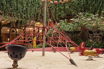 Empty children playground during quarantine