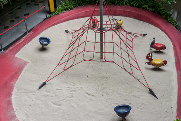 Empty children playground during quarantine