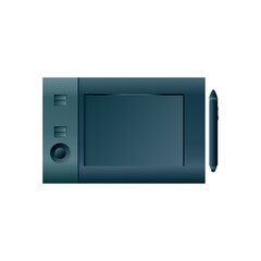 Obraz premium Digital tablet with a stylus