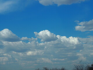 And a beautiful blue sky from the car, Opuwo, Namibia