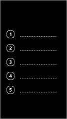 To do list one to five