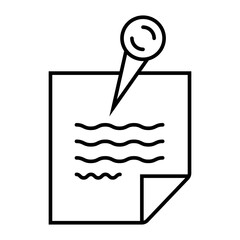 Vector Sticky Note Icon vector