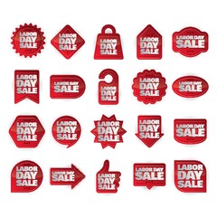 Labor day sale labels