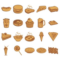Collection of food icons