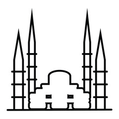 Mosque icon vector illustration photo
