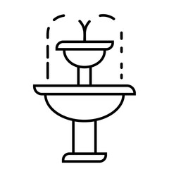 fountain icon vector illustration photo