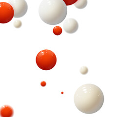 Realistic soft spheres. Plastic bubbles. Glossy balls