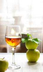 Refreshing Apple cider. Apple beer, juice, vinegar.