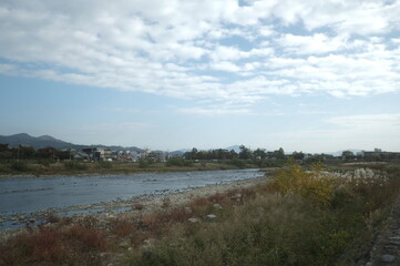 Fototapeta na wymiar 嵐山　川