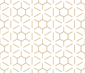 Stoffe zum Nähen Vector seamless geometric pattern. Gold linear pattern. Wallpapers for your design.