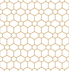 Vector seamless geometric pattern. Gold linear pattern. Wallpapers for your design.