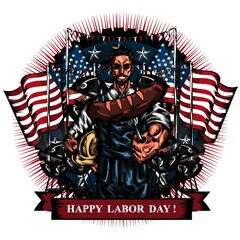 Labor day poster