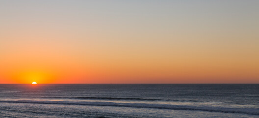 sunset at sea