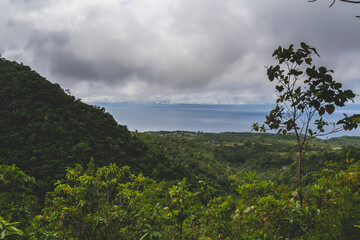 Beautiful landscape in Cebu near to Osmena Peak, Philippines