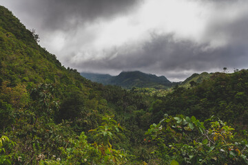 Beautiful landscape in Cebu near to Osmena Peak, Philippines