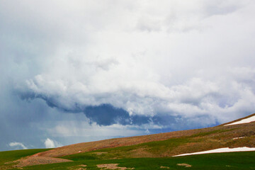 Amazing and beautiful mountain range landscape, ,peak and hill.