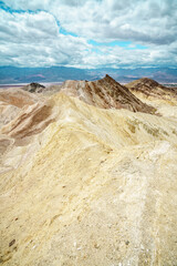 hikink the golden canyon - gower gulch circuit in death valley, california, usa