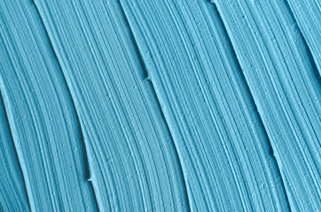 Light blue bentonite facial clay (alginate mask, face cream, body wrap) texture close up, selective...