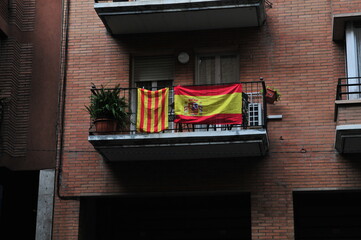 Catalan indy-movement protesting, Barceloa