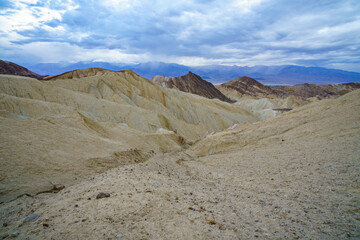 hikink the golden canyon - gower gulch circuit in death valley, california, usa