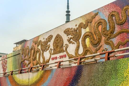 mosaic on the occasion of the 1000th anniversary of the city of Hanoi