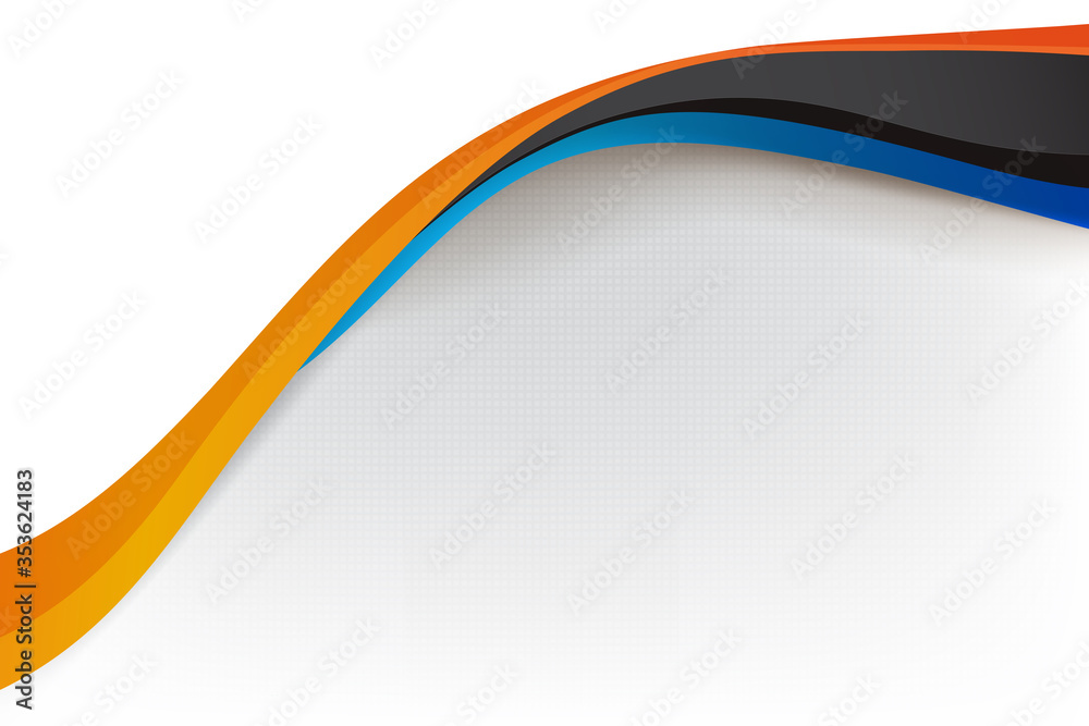 Wall mural abstract background curve and blend 009